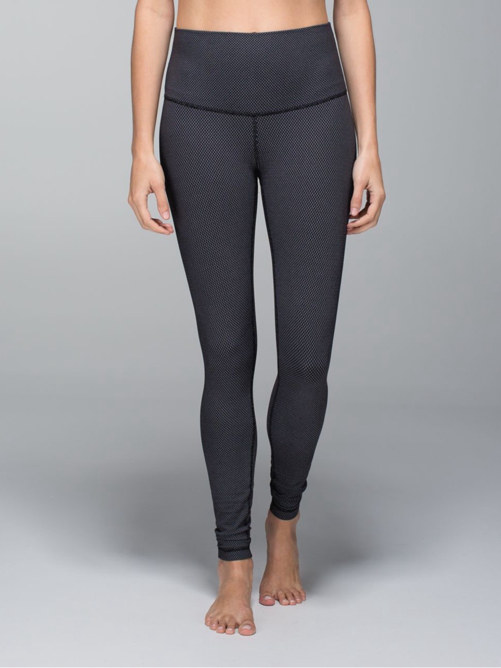 Lululemon High-Waist Textured Black Leggings